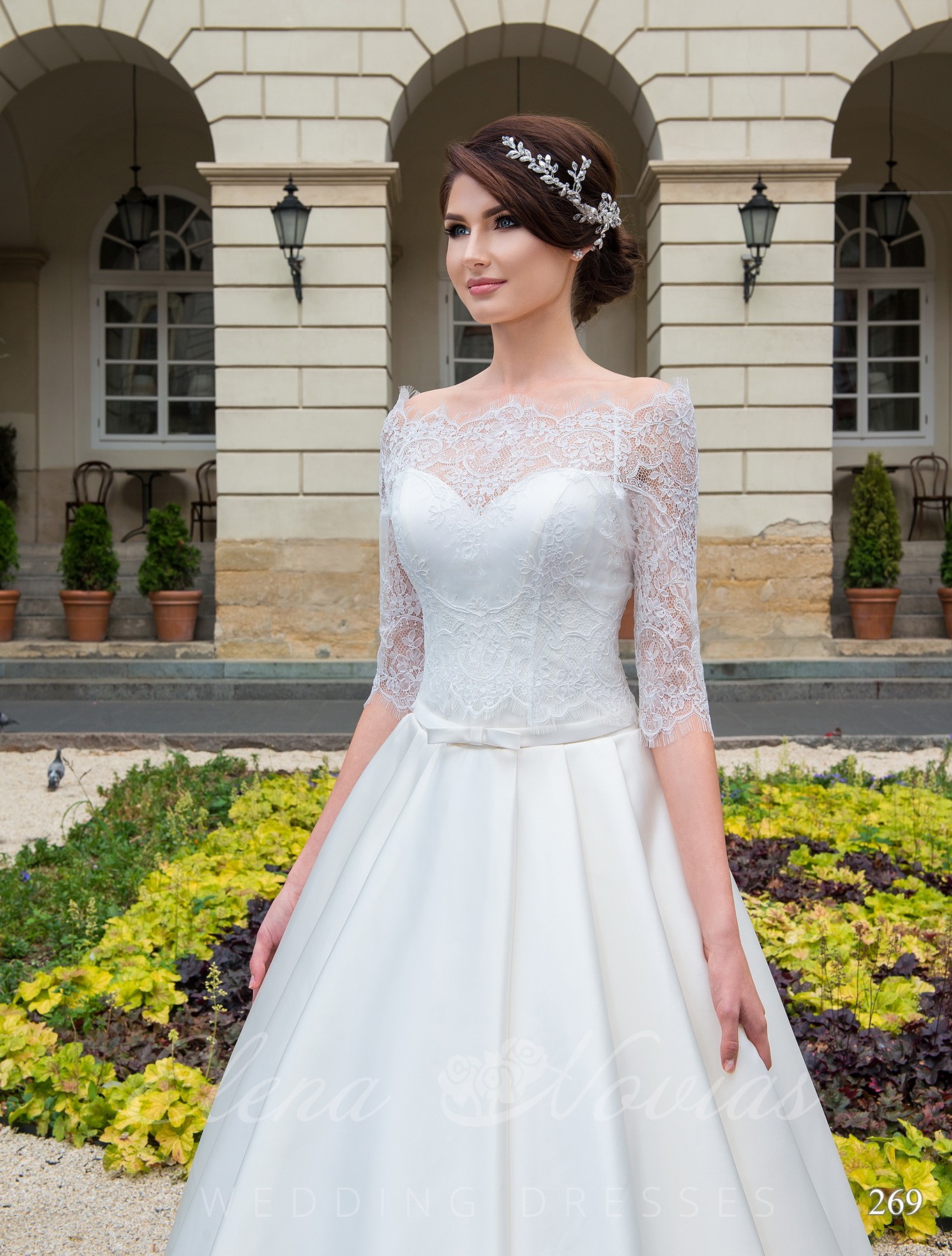Свадебное платье с карманами модель 269